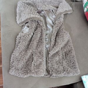 Fever Women's Plush Vest - Brown